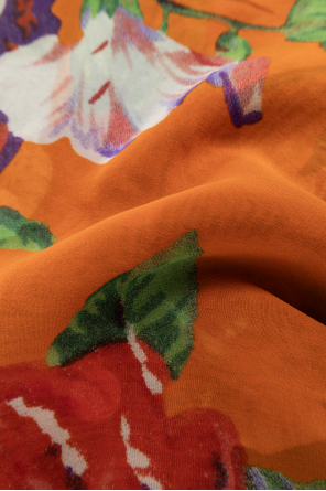 Moschino Floral motif scarf
