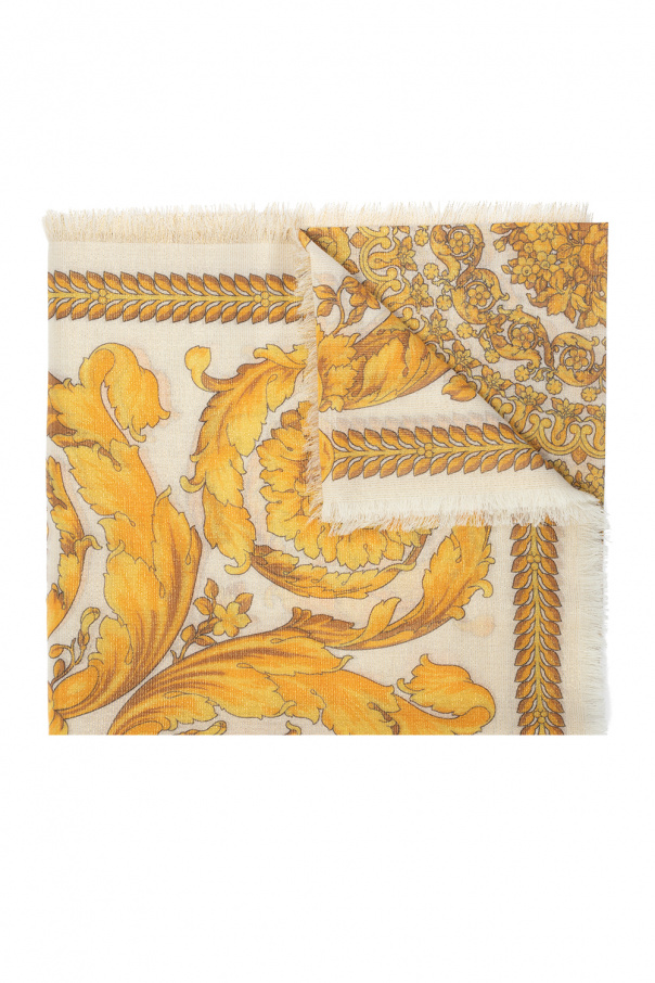 Versace Baroque motif scarf