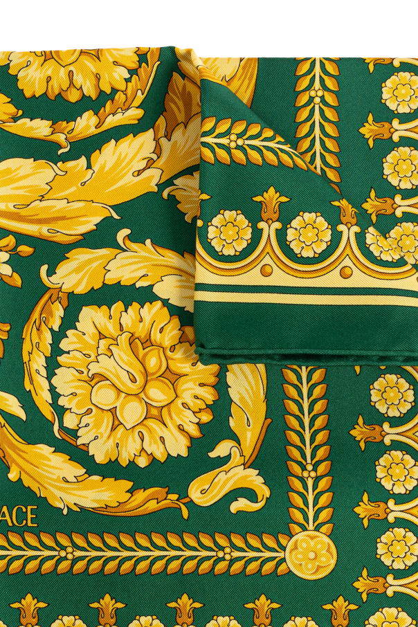 Versace Jedwabna chusta ze wzorem `barocco`