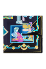 Silk scarf with Versace Gallery print