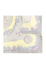 Versace MULTICOLOUR Silk scarf with Medusa Cameo print
