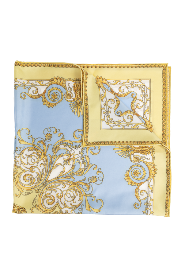 Silk scarf with 'Spring Barocco' print od Versace