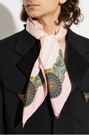 Versace Silk scarf with "The Encore" print