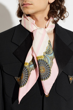 Versace Silk scarf with "The Encore" print