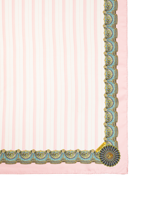 Versace Silk scarf with "The Encore" print
