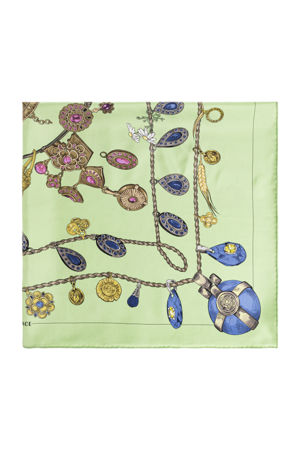 Silk scarf with 