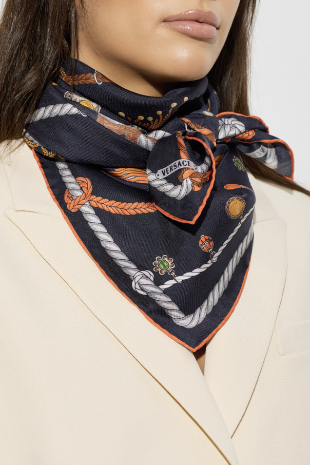Versace Silk scarf with print