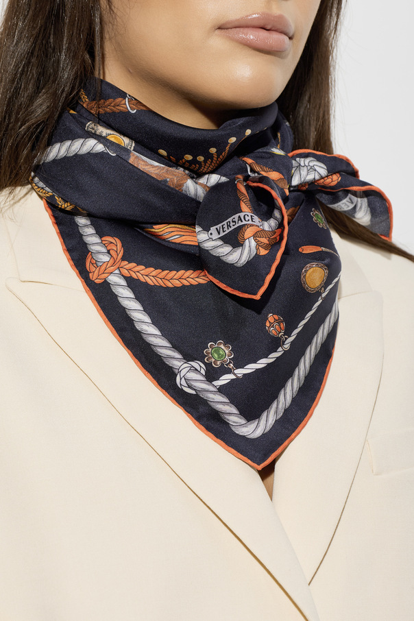 Versace Silk scarf with print