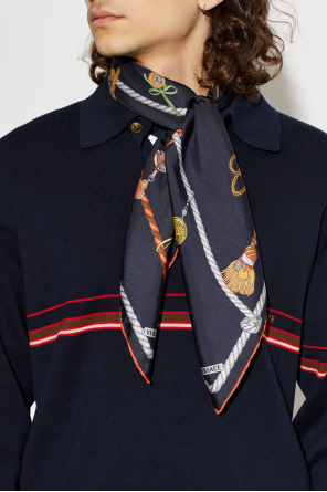 Versace Silk scarf with print