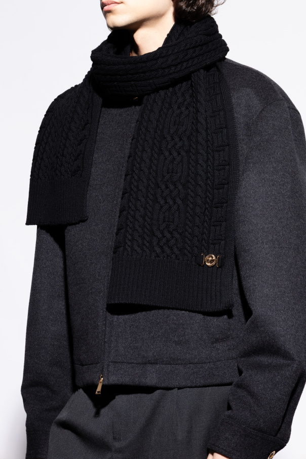 Versace Wool scarf with applique