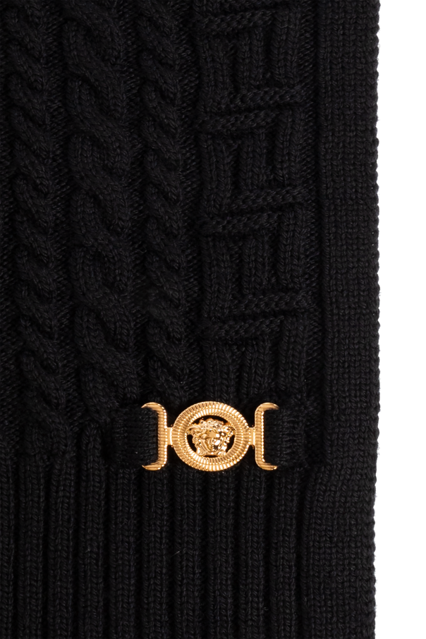 Versace Wool scarf with applique