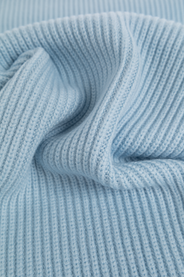 Versace Bufanda de lana con parche con el logo