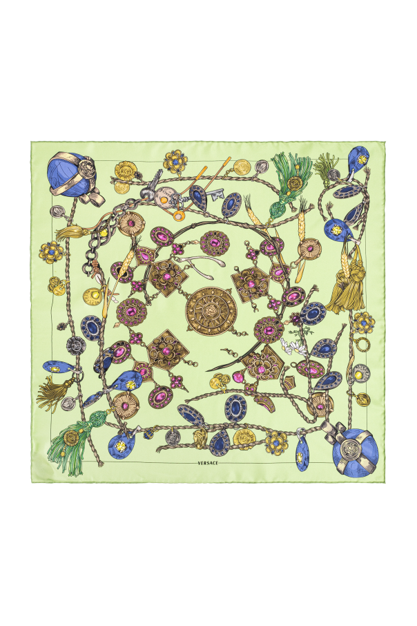 Silk scarf with 