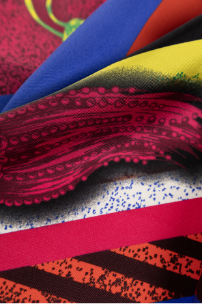 Versace Pañuelo de seda con estampado "Formula 6"