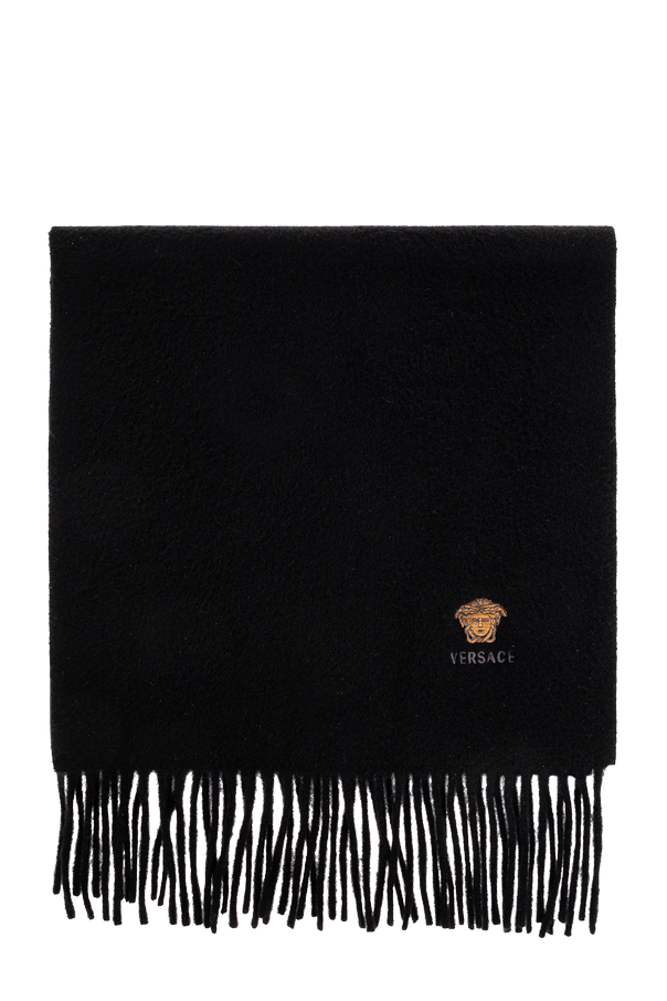 Cashmere scarf with logo od Versace