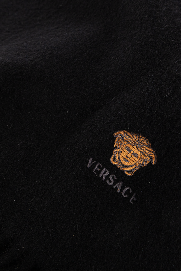 Versace Cashmere scarf with logo