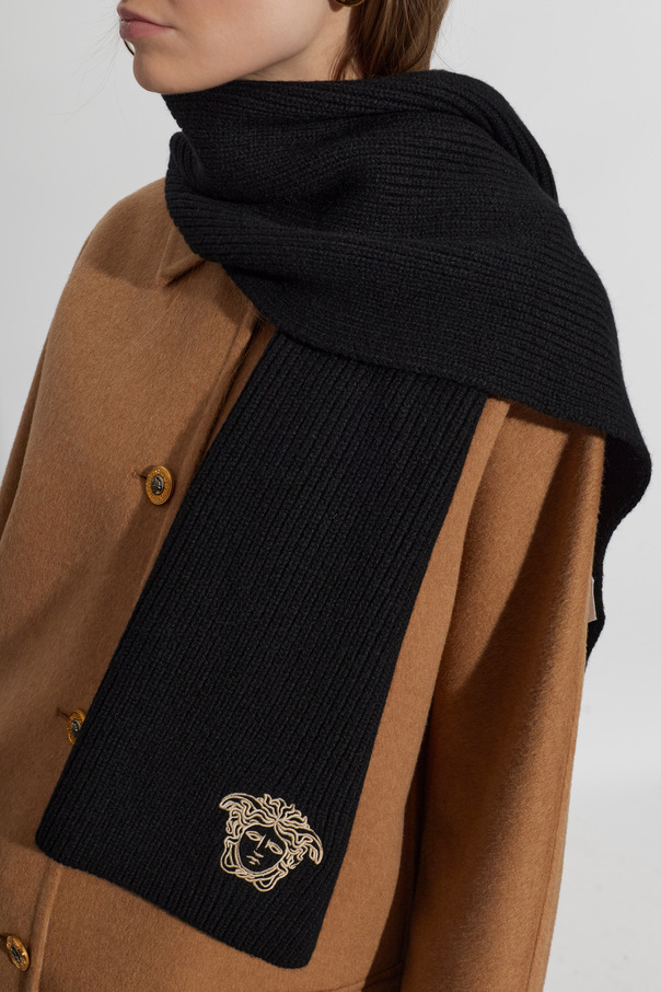 Versace Kaschmirschal mit Logo