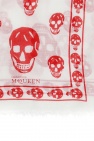 Alexander McQueen Scarf with a skull motif and a logo