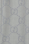 Gucci GREY Patterned wool scarf
