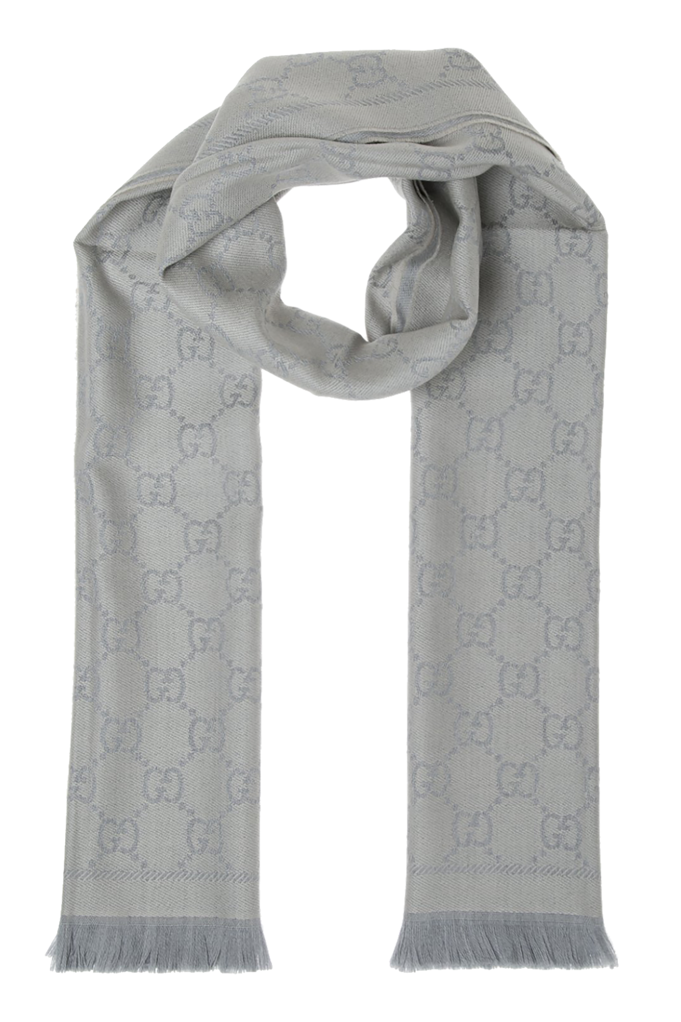 Gucci Patterned wool scarf