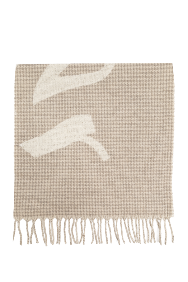 ‘Bambino M’ scarf with logo od Holzweiler