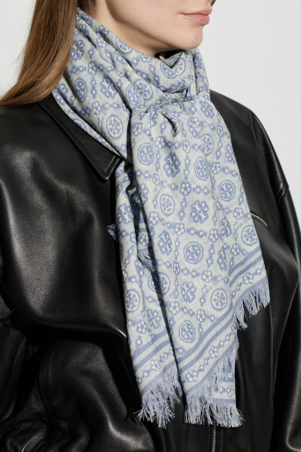 Tory Burch Scarf with raw edge finish