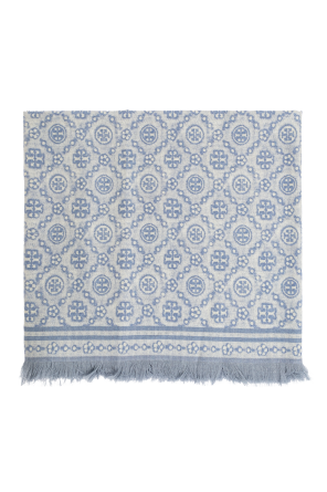 Scarf with raw edge finish