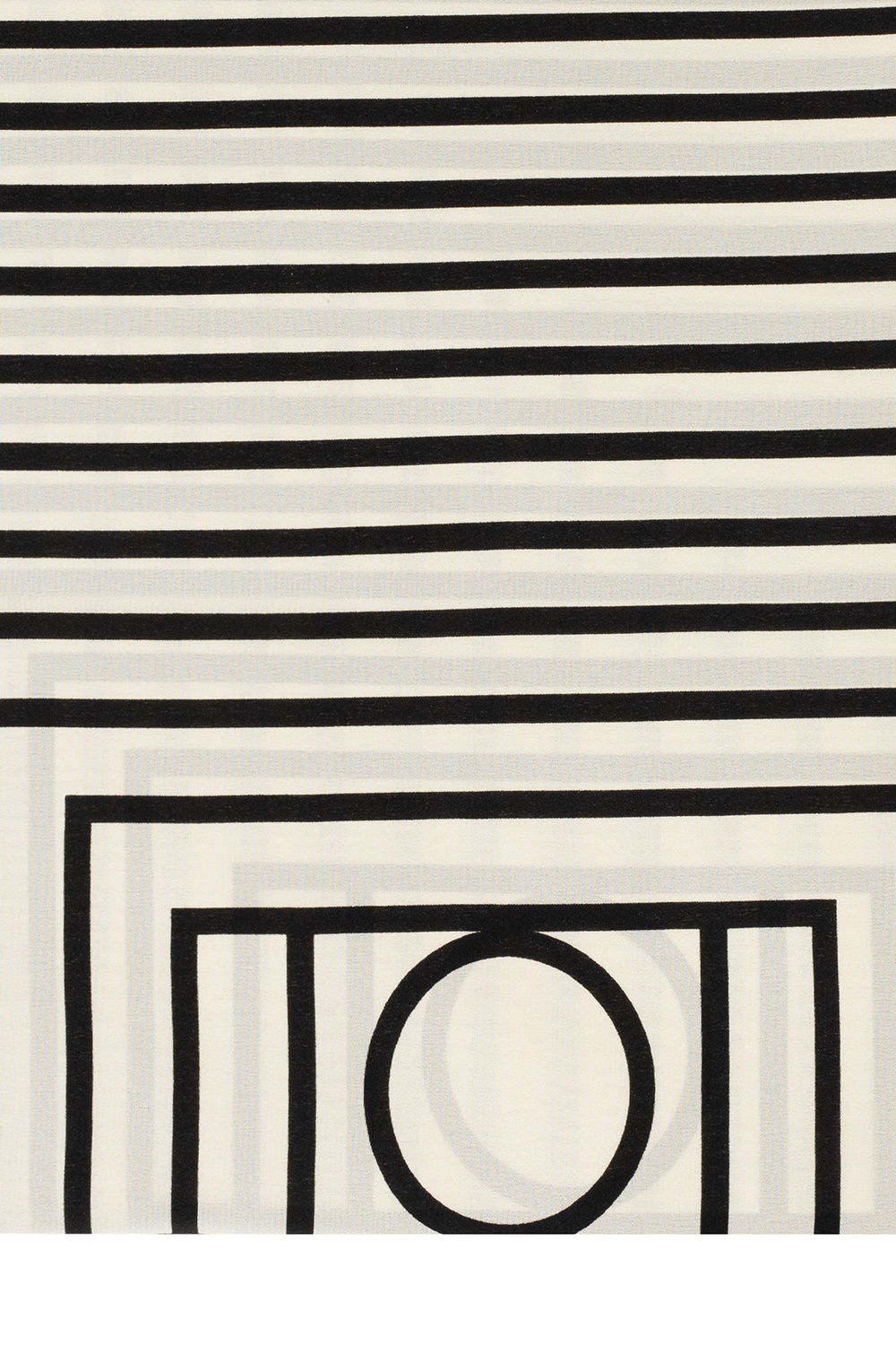 Logo Silk Scarf in White - Toteme