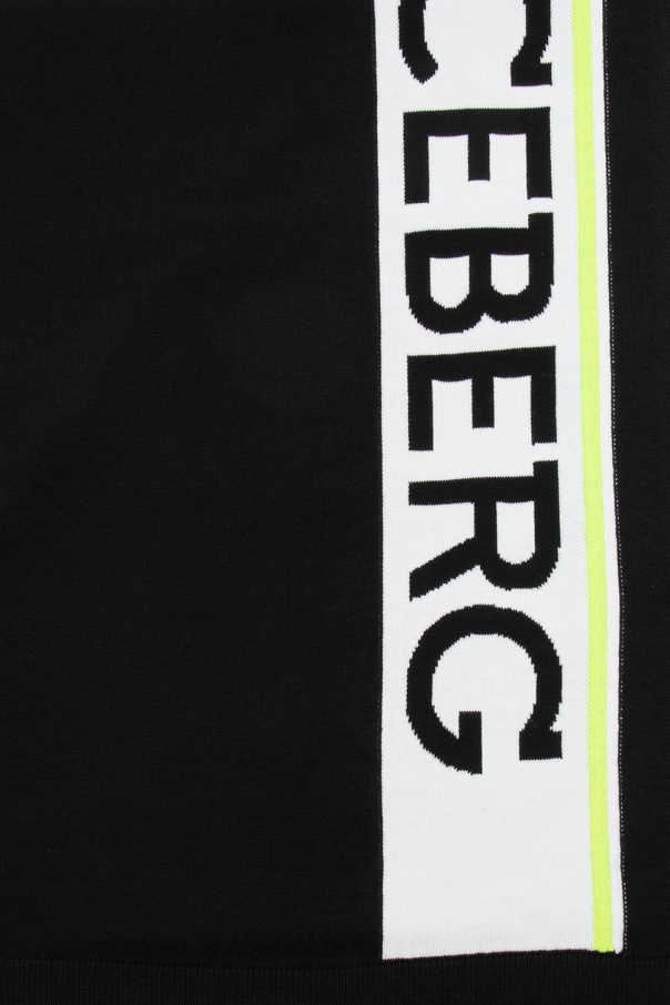 Iceberg Wool scarf with logo