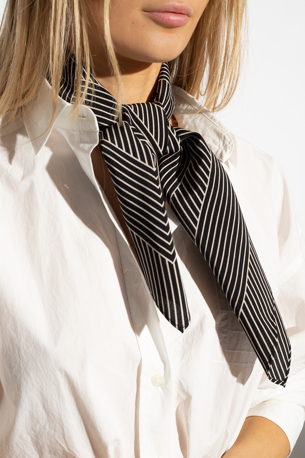 Totême Monogrammed silk shawl