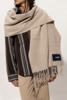 Jacquemus beige Wool scarf with logo