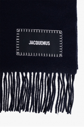 Jacquemus Wełniany szal z logo