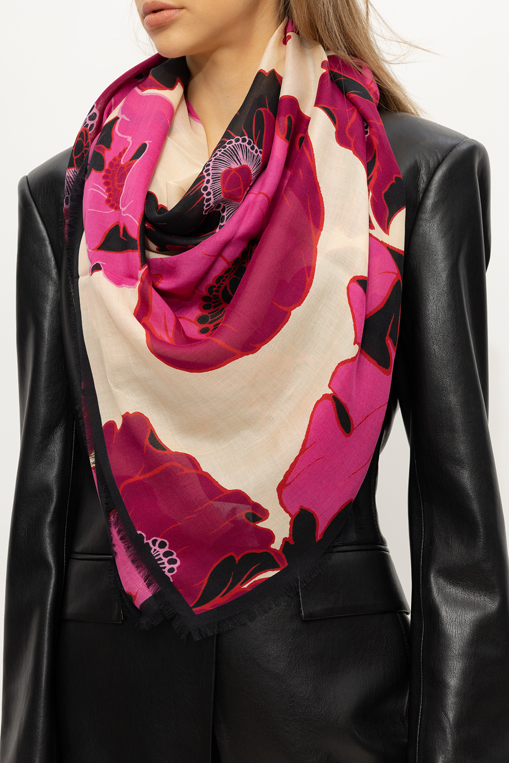 Dries Van Noten Floral scarf