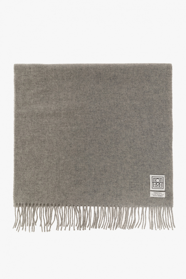 TOTEME Wool scarf with logo