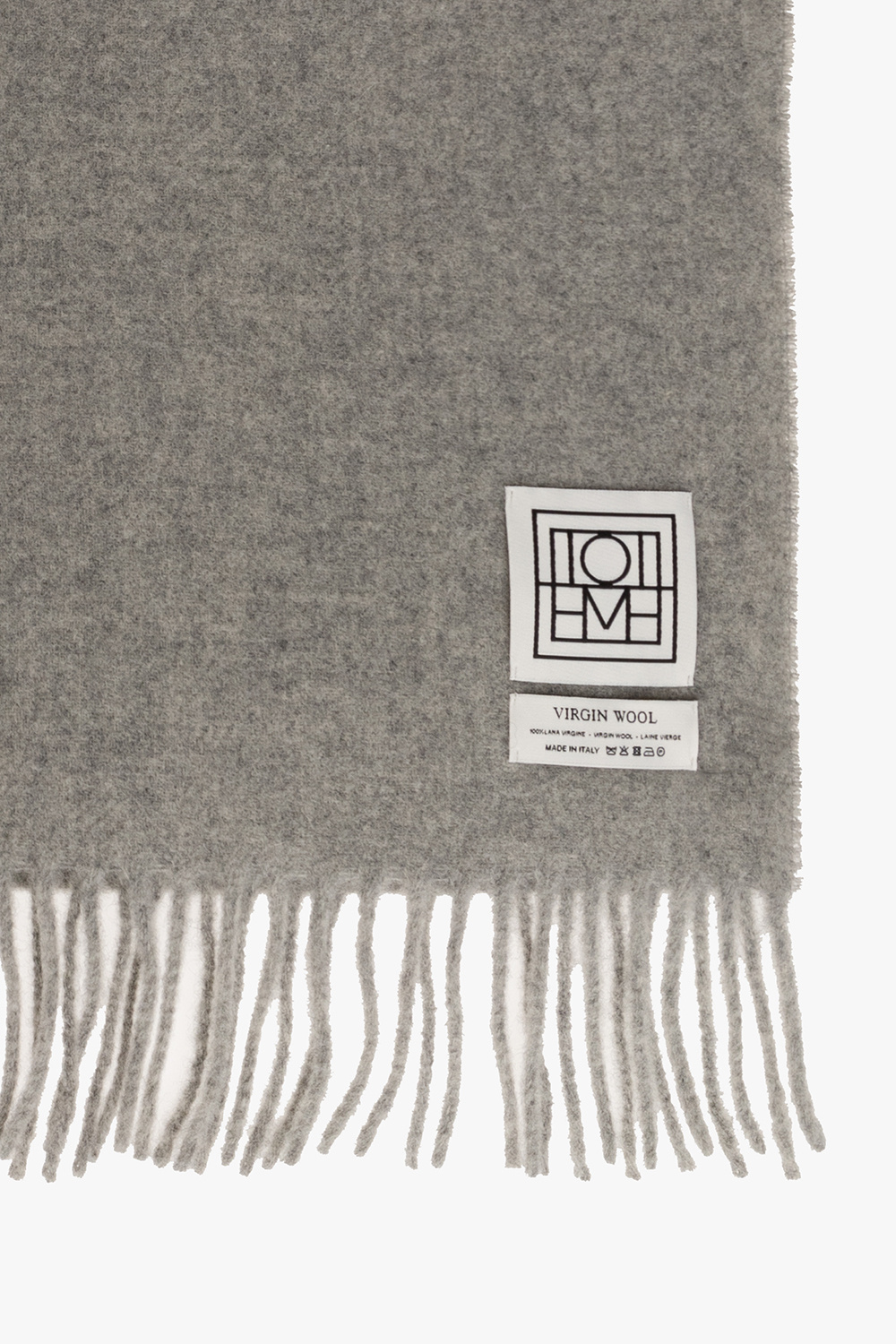 TOTEME Wool scarf with logo