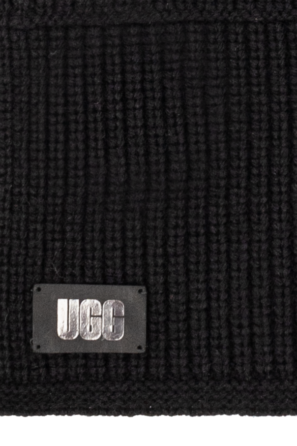 UGG Prążkowany szal z logo