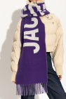 Jacquemus PURPLE Wool scarf with logo