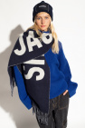 Jacquemus NAVY BLUE Wool scarf with logo