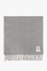 TOTEME GREY Scarf with logo