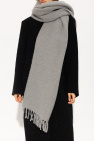 TOTEME GREY Scarf with logo