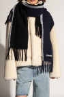 Jacquemus BLACK ‘Pampero’ asymmetric scarf
