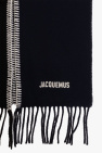 Jacquemus BLACK ‘Pampero’ asymmetric scarf