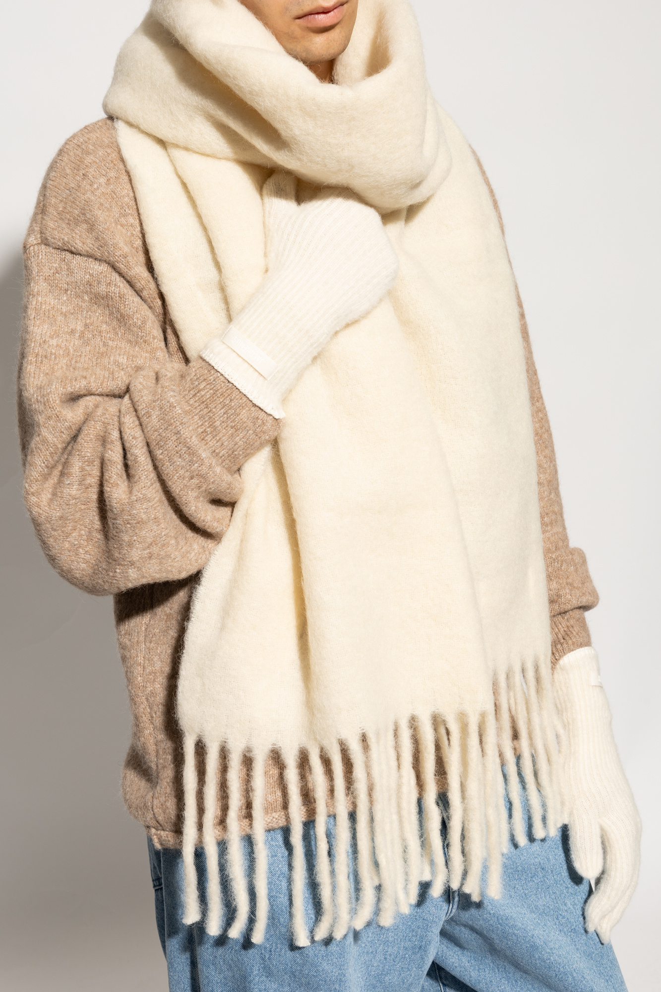 Jacquemus Fringed scarf