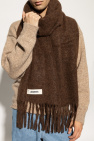 Jacquemus BROWN Fringed scarf