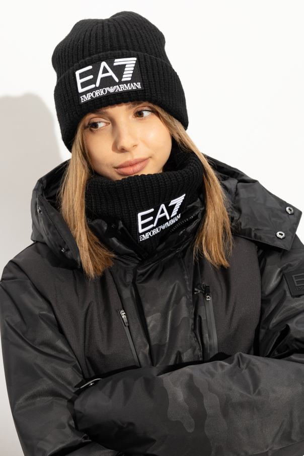 EA7 Emporio Armani Tube scarf with logo