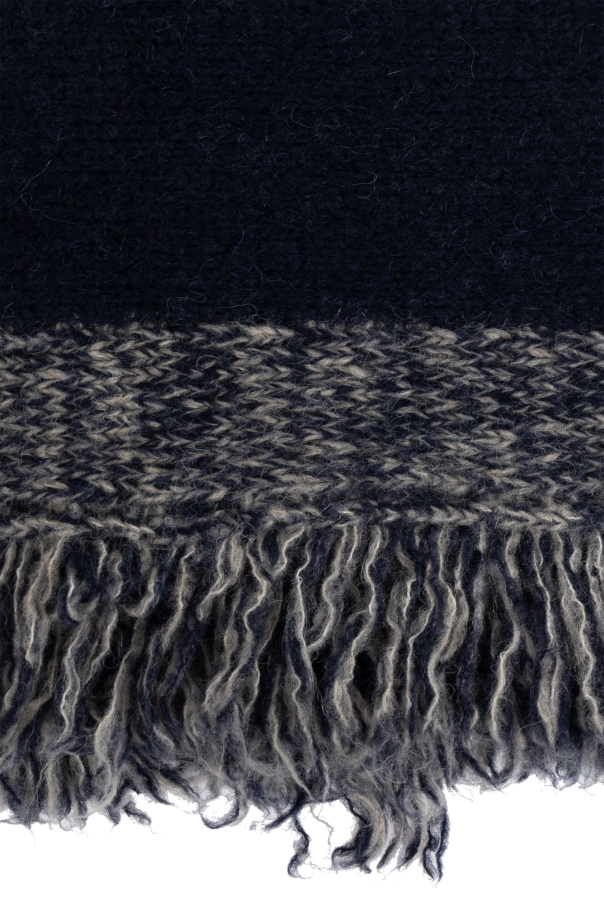 Dries Van Noten Wool scarf with fringes