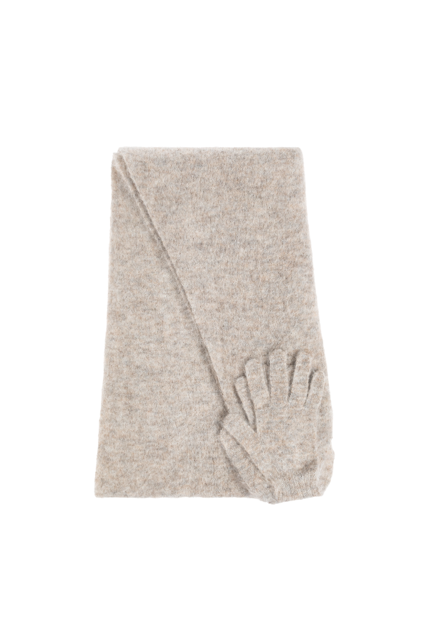 Scarf with gloves od Moschino