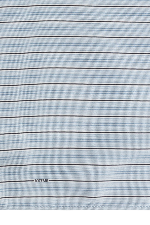 TOTEME Jedwabna chusta w prążki