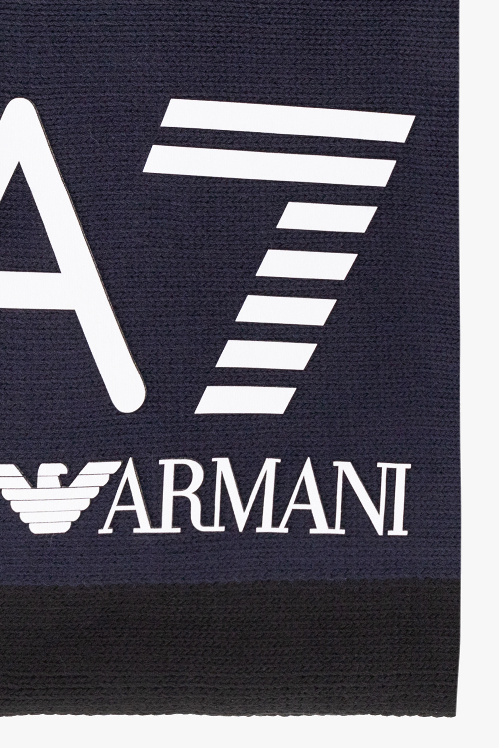 EMPORIO ARMANI Logo Plaque en noir plexiglass 