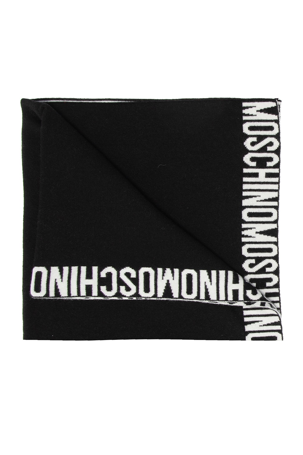 moschino logo scarf